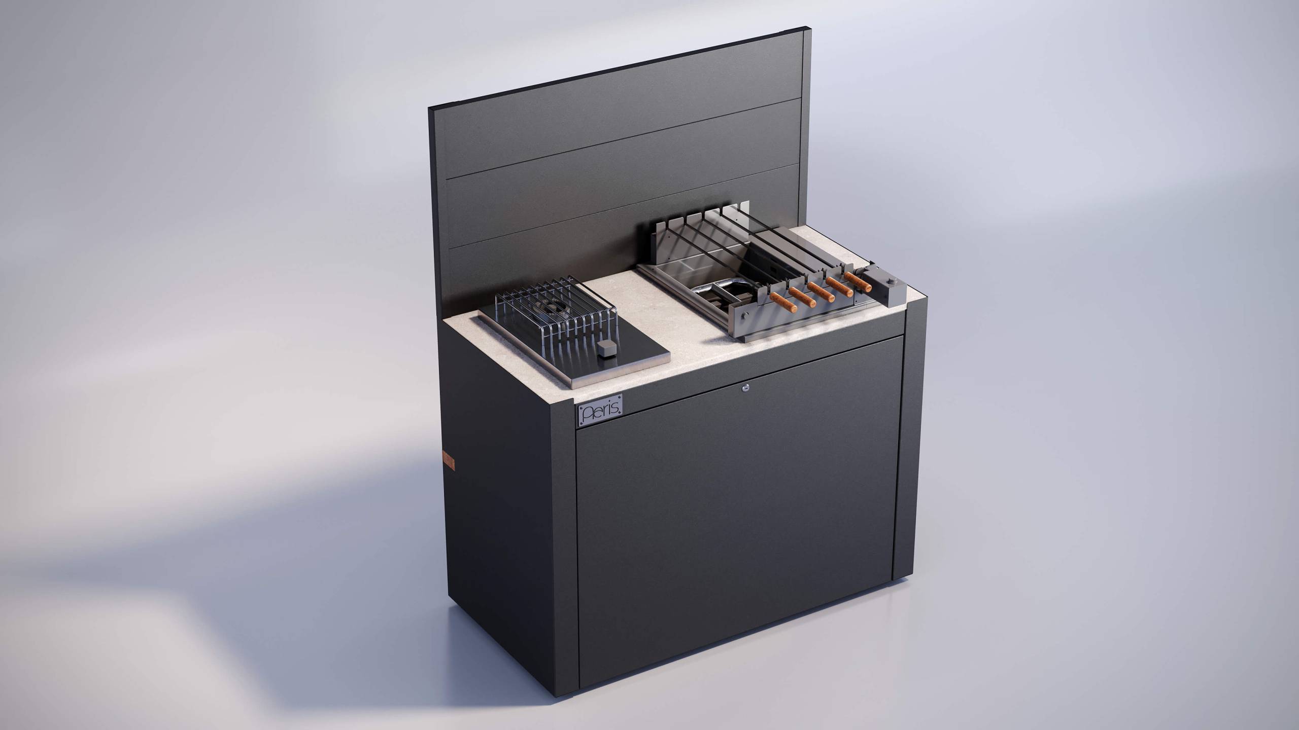 Dual Heat BBQ Station