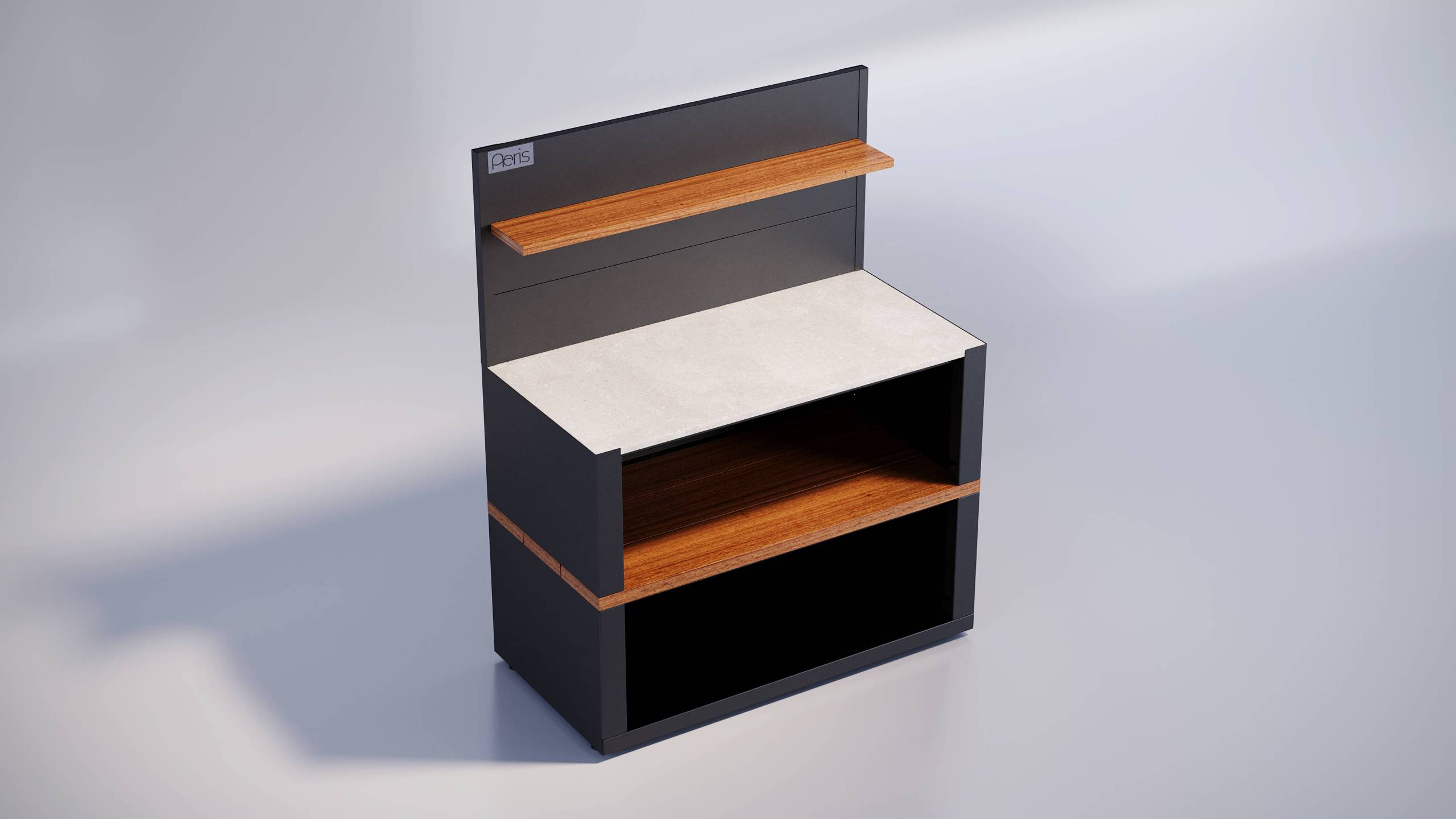 Open Timber Shelf