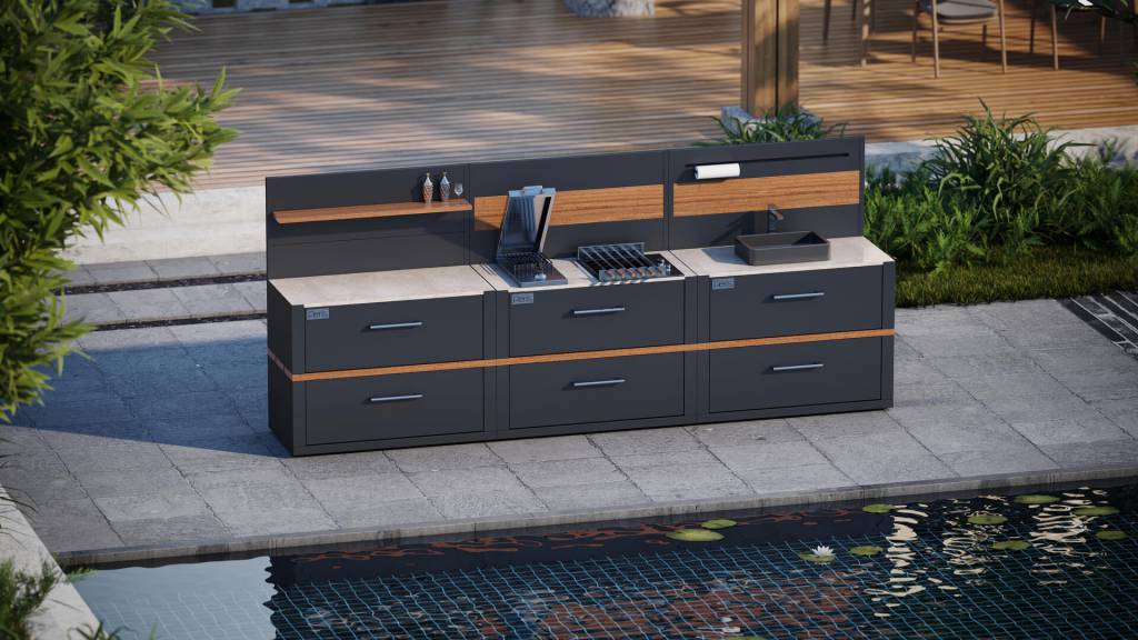 Aeris , outdoor kitchen