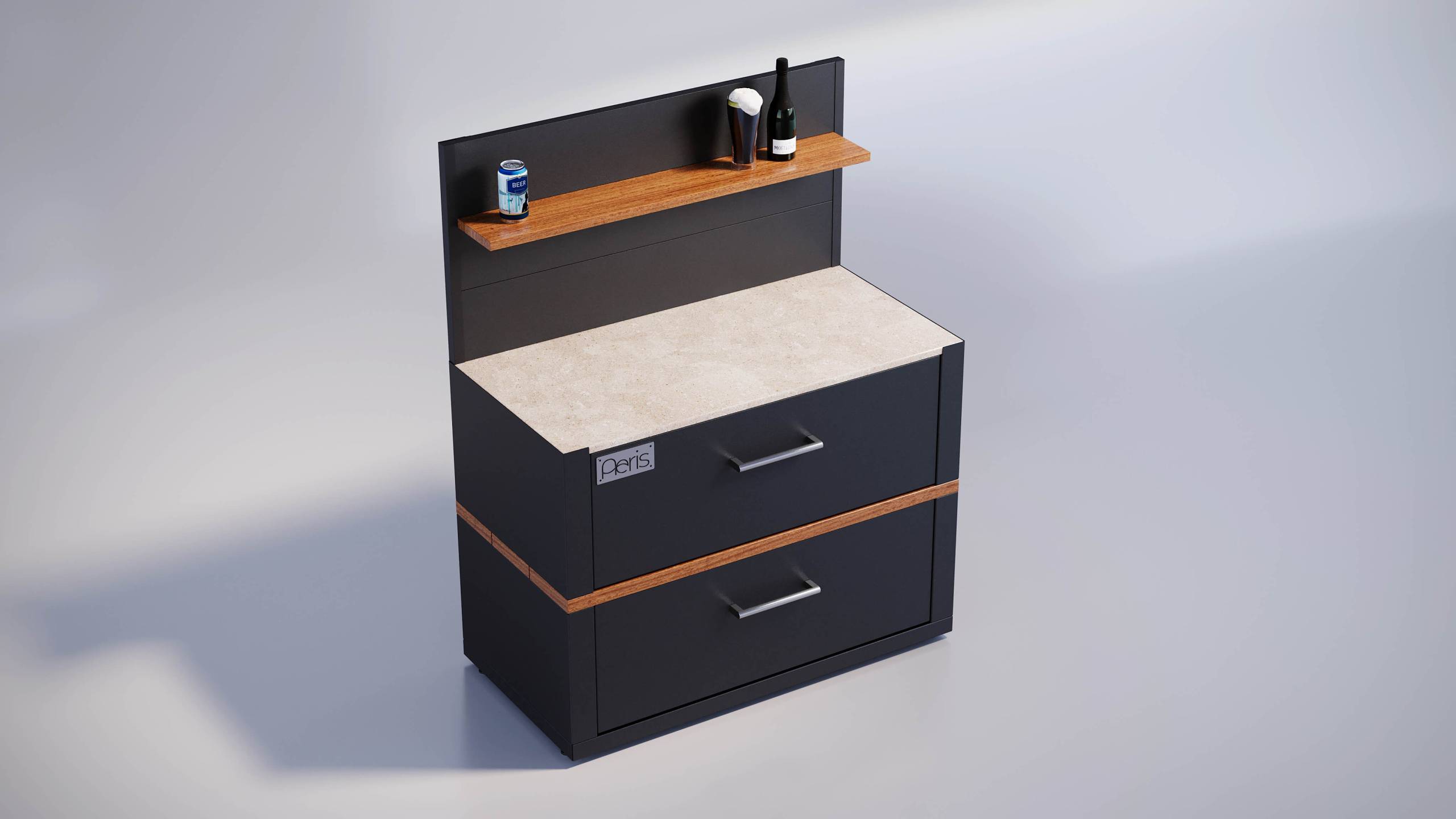 Timber Shelf Cabinet